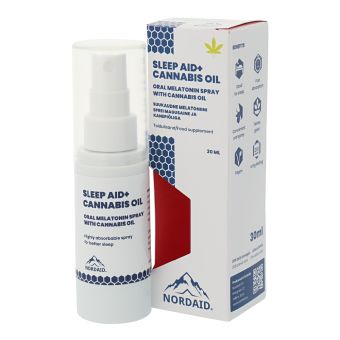 Nordaid Sleep Aid melatoniin 1MG + kanepiõli 30 ml