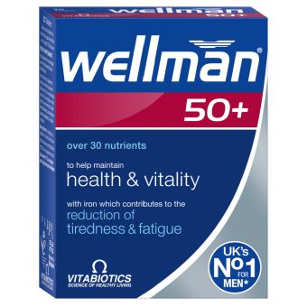 Vitabiotics WellMan 50+ tabletid N30