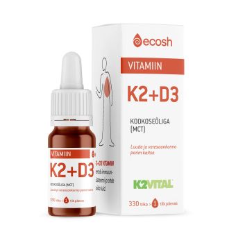 Ecosh K2+D3 vitamiini tilgad 10ML 10 мл