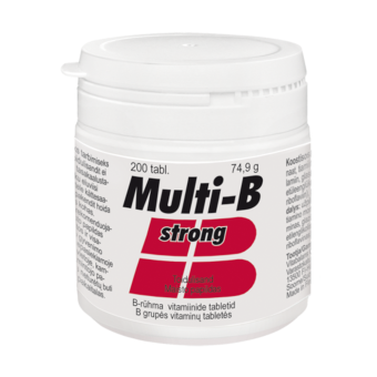 Multi-B Strong õhukese polümeerkattega tabletid N200