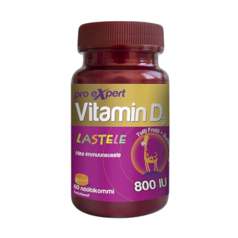 Pro Expert Vitamiin D 800IU nööbikommid N60