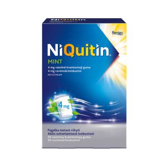 Niquitin Mint ravimnärimiskumm 4MG N30