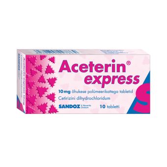 Aceterin Express õhuk. polüm.kat. tbl 10MG N10