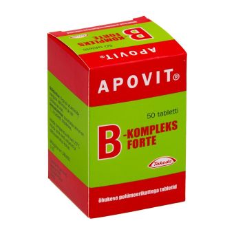 APOVIT B-KOMPLEKS FORTE TBL 15MG+60MG+15MG+30MG+15MG N50