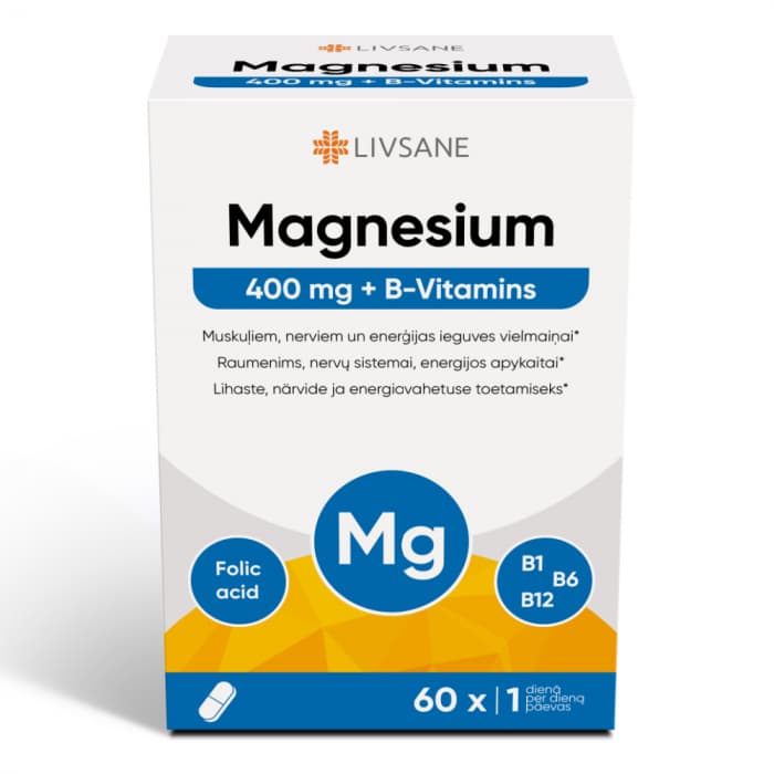 Livsane Магний 400 + B витамины в таблетках N60