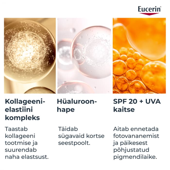 Eucerin Hyaluron-Filler + Elasticity silmaümbruskreem SPF20 küpsele nahale 15 ml-3