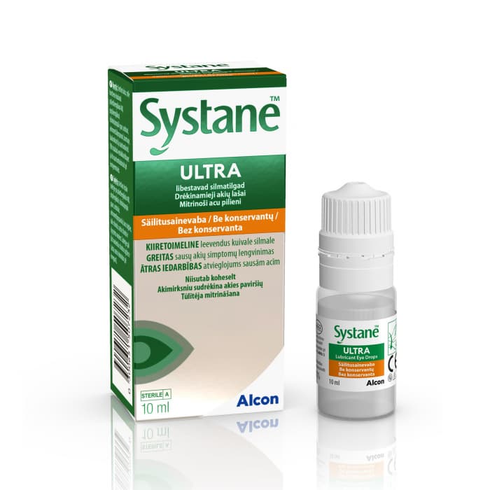 Systane Ultra säilitusaineta niisutavad silmatilgad 10 ml