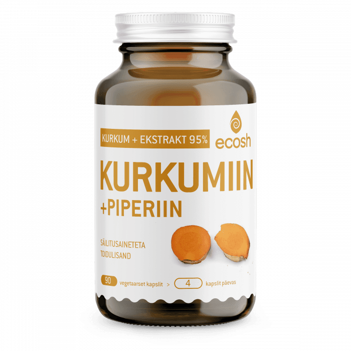 Ecosh Kurkumiin + Piperiin kapslid N90