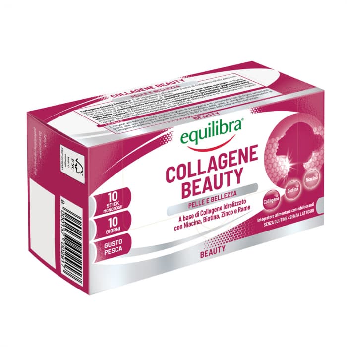 Equilibra Collagene Beauty kollageeni suukaudne lahus nahale 10x10 ml