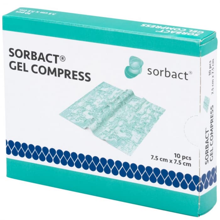 Sorbact geel steriilne haavaside 7,5x7,5cm N10