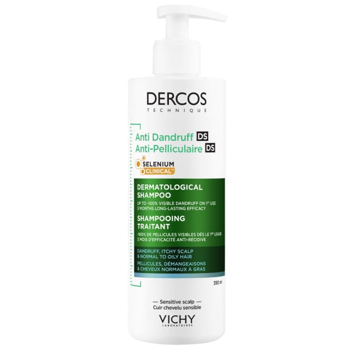 Vichy Dercos DS kõõmavastane šampoon rasusele peanahale 390 ml