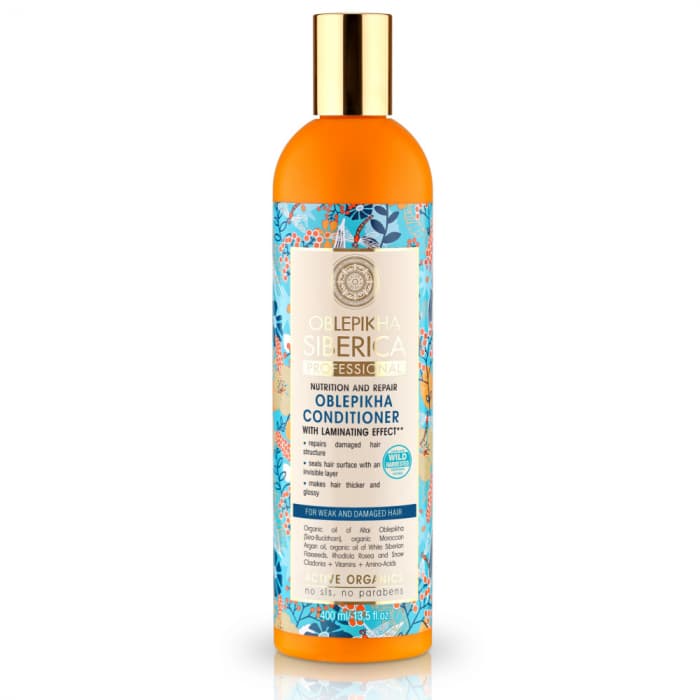 Natura Siberica Astelpaju palsam kahjustatud juustele 400 ml