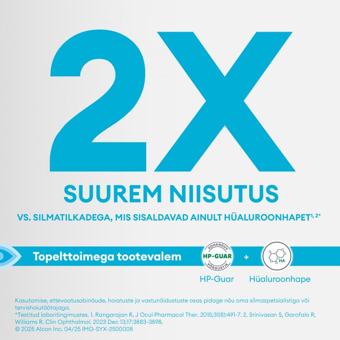 Systane Hydration säilitusaineta niisutavad silmatilgad 10 ml-3