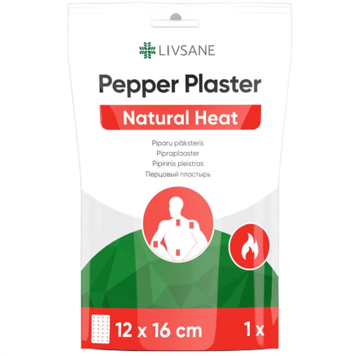 Livsane перфорированный перцовый пластырь 12x16см N1