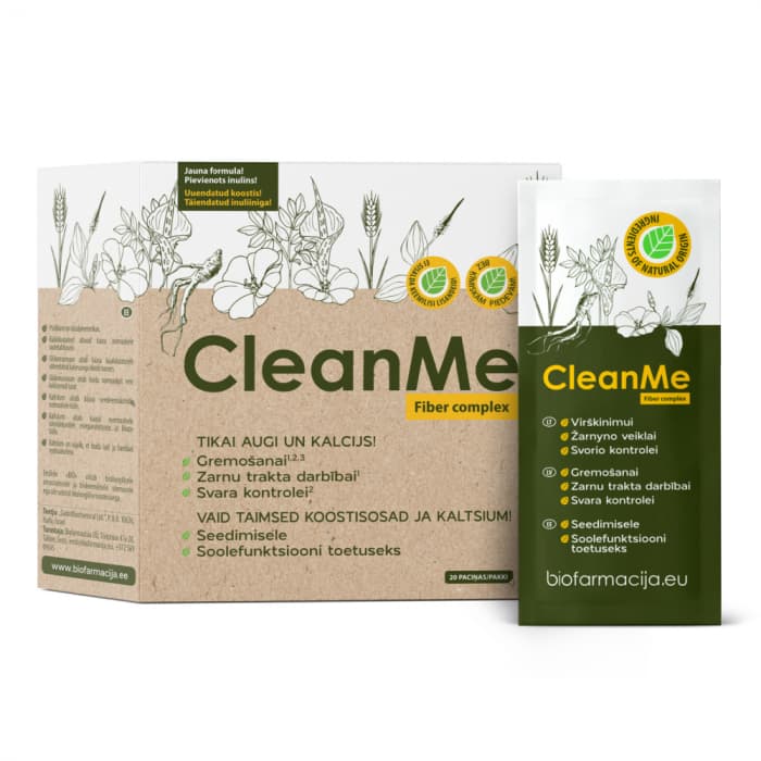 Biofarmacija Clean Me kaalu langetamise toetuseks N20