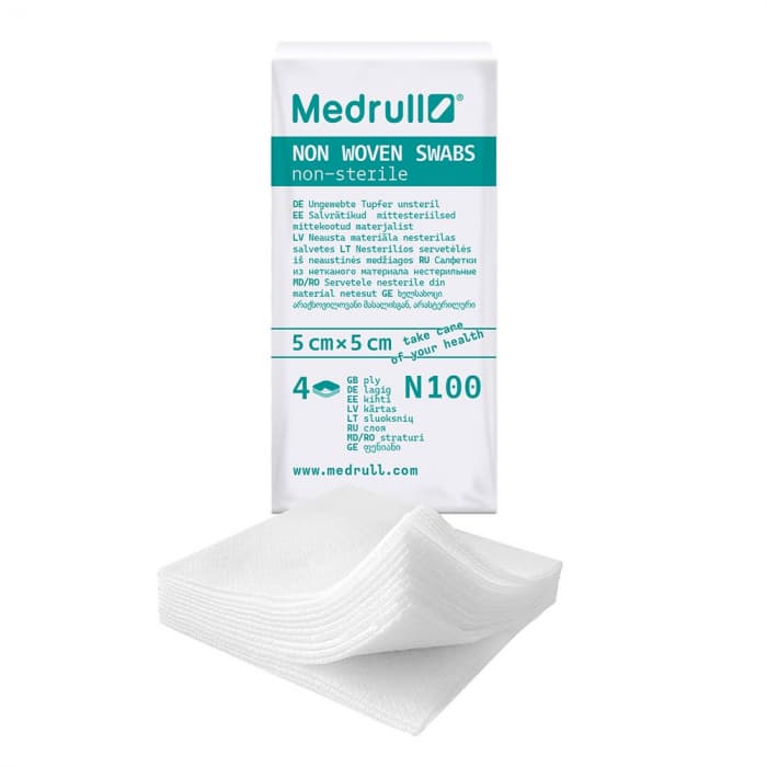 Medrull salvrätid mittesteriilsed 4-kihilised 5cmx5cm N100