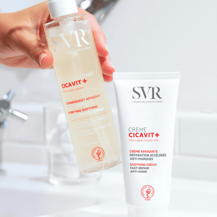 SVR Cicavit+ Gel Moussant pesugeel ärritunud ja kahjustatud nahale 200 ml-2