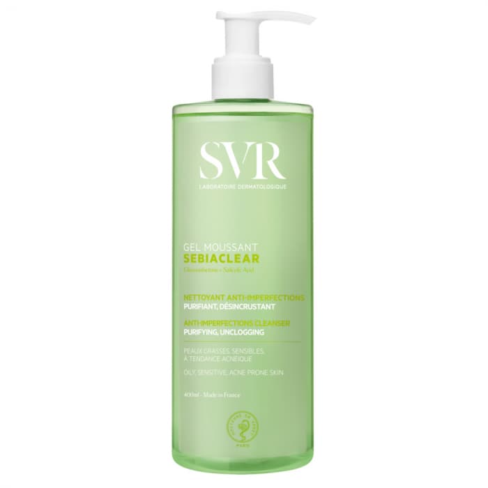 SVR Sebiaclear Gel Moussant seebivaba puhastusgeel rasusele ja probleemsele nahale 400 ml
