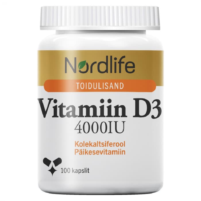 Nordlife Vitamiin D3 kapslid 4000IU N100