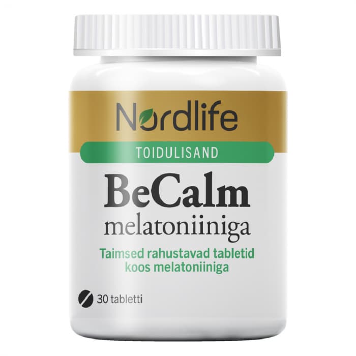 Nordlife BeCalm melatoniiniga tabletid N30