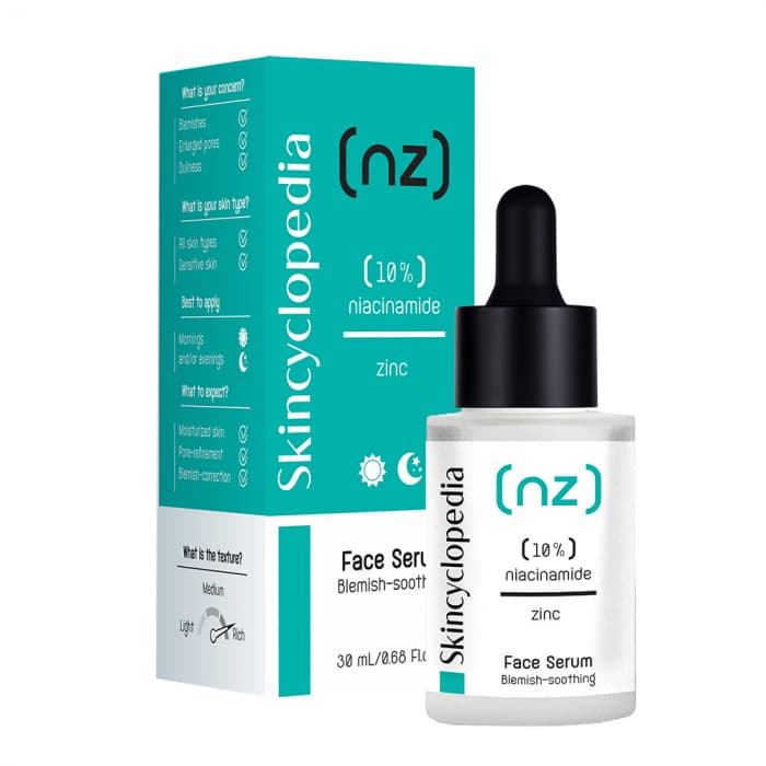 Skincyclopedia näoseerum niatsiinamiidi ja tsingiga probleemsele nahale 30 ml
