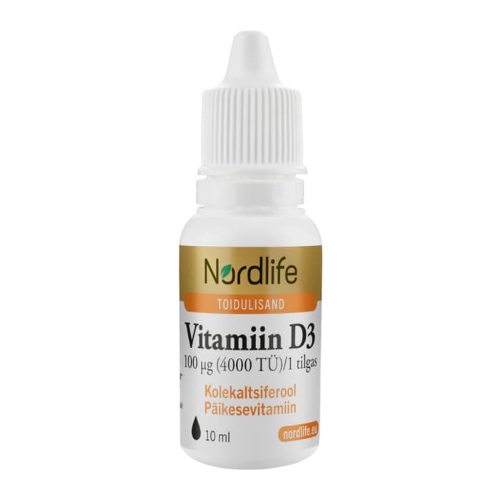 Nordlife Vitamiin D3 tilgad 4000IU 10 ml-1