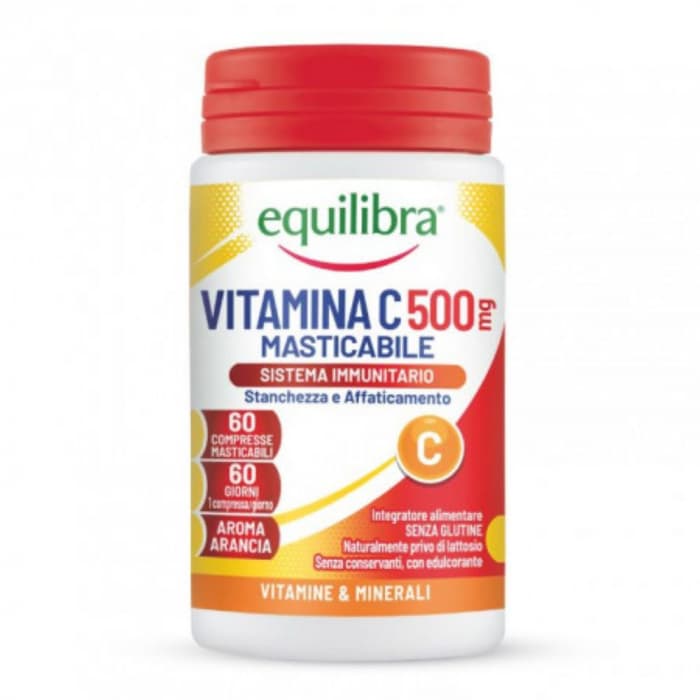 Equilibra Vitamiin C 500mg närimistabletid N60
