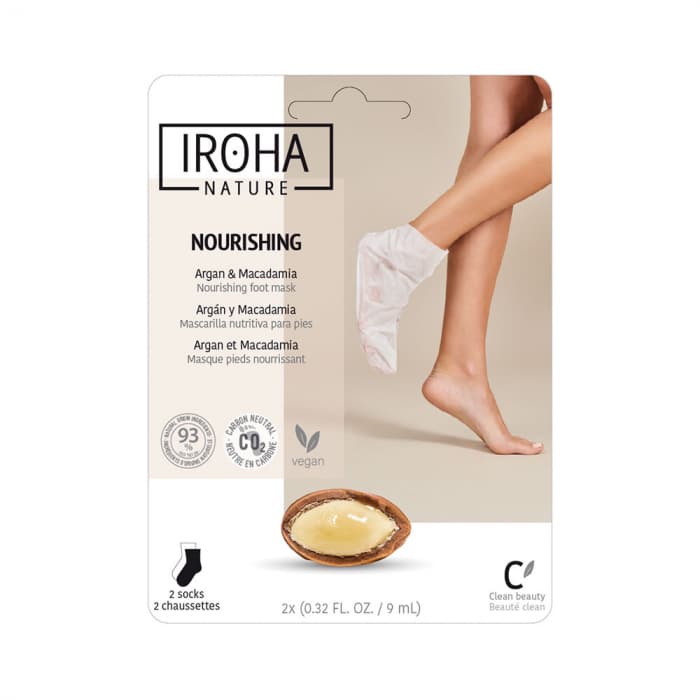 Iroha Nature Nourishing hooldav ja toitev jalamask argaaniaga 20 ml