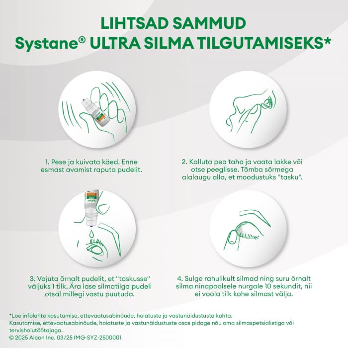 Systane Ultra säilitusaineta niisutavad silmatilgad 10 ml-3