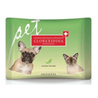 Derbe влажные чистящие салфетки с хлоргексидином для собак и кошек N35