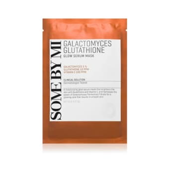 SOME BY MI Galactomyces Glutathione Glow Serum Mask helendav kangasmask