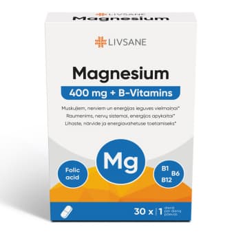 Livsane Magneesium 400 + B-vitamiinid tbl N30