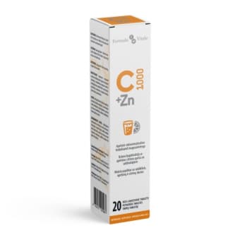 Formula Vitale C-vit 1000mg + Zn 25mg lahustuvad tabletid N20