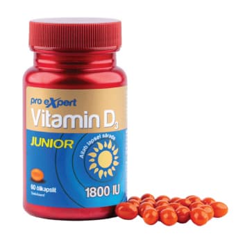 Pro Expert Vitamiin D3 1800IU Junior мягкие капсулы N60