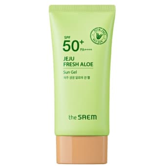 THE SAEM Jeju Fresh Aloe Sun Gel SPF50 päikesekaitsegeel 50 г