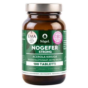 Nõgel Nogefer Strong Acerola kirsiga rauddiglütsinaat 60mg N100