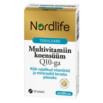 Nordlife Multivitamiin koensüüm Q10 tabletid N30