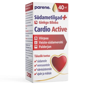 Parene Cardio Active südametilgad Ginkgo Bilobaga 40 ml
