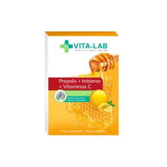 VITA-LAB losengid kurgule taruvaigu, ingveri ja C-vitamiiniga N12