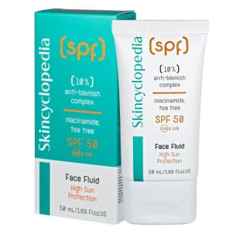 Skincyclopedia солнцезащитный крем для лица для чувствительной кожи SPF50 50 мл
