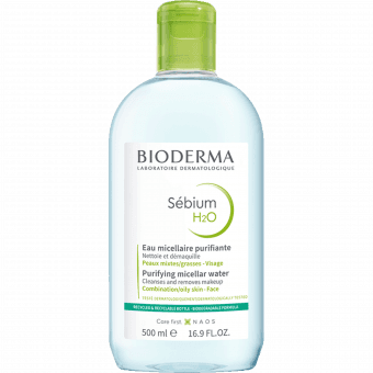 Bioderma Sebium H2O очищающее средство для лица для комбинированной кожи 500 мл
