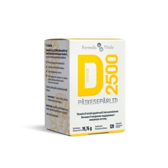 Formula Vitale D-vit päikesepärlid 2500IU N120