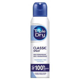 Triple Dry Classic lõhnatu deodorant sprei 150 ml