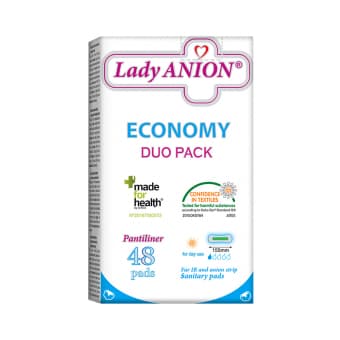 Lady Anion Duo Pack ежедневные прокладки с анионовой полоской, 48 шт