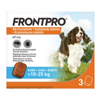 FRONTPRO NÄRIMISTABLETT 68MG N3 (10-25KG)