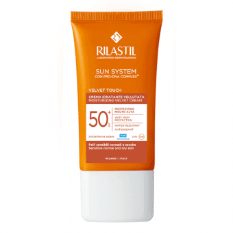 Rilastil Sun System Velvet niisutav päikesekaitsega näokreem SPF50+ 50 ml