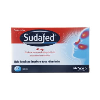 SUDAFED TBL 60MG N12