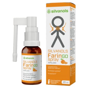 Silvanols FarinGO spray Apelsin kurgusprei 20 ml