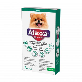 ATAXXA TÄPILAHUS KOER 200MG+40MG/0.4ML 0.4ML (0-4KG) N1