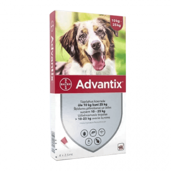 ADVANTIX TÄPILAHUS KOER 500MG+100MG/ML 10-25KG N4